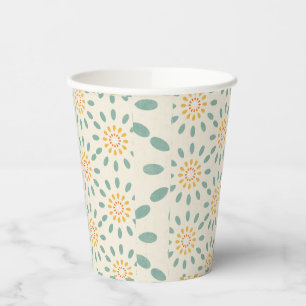 Gobelets En Papier Tasse en papier à motif rétro