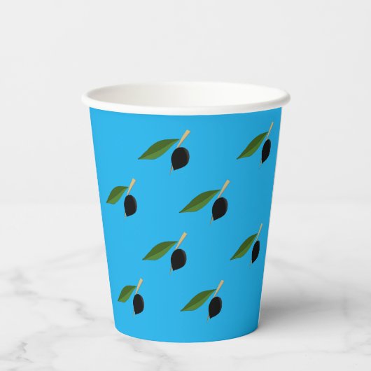 Gobelets En Papier Tasse en papier à thème oléicole (Verso)