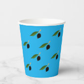 Gobelets En Papier Tasse en papier à thème oléicole (Recto)