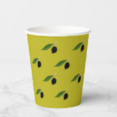Gobelets En Papier Tasse en papier à thème oléicole (Recto)