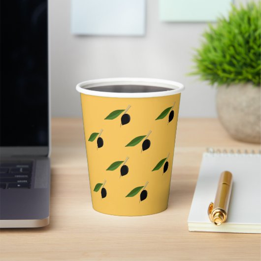 Gobelets En Papier Tasse en papier à thème oléicole (Insitu)