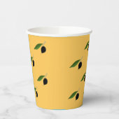 Gobelets En Papier Tasse en papier à thème oléicole (Gauche)