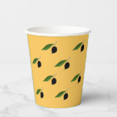 Gobelets En Papier Tasse en papier à thème oléicole (Recto)
