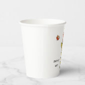 Gobelets En Papier Tasse en papier avec girafe et oiseaux (Droite)