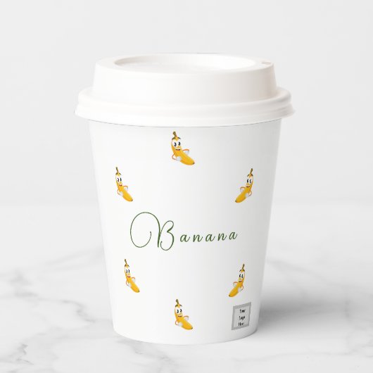 Gobelets En Papier Tasse en papier bananier (Recto)