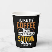 Gobelets En Papier Tasse en papier Bitcoin (Verso)
