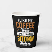 Gobelets En Papier Tasse en papier Bitcoin (Recto)