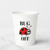 Gobelets En Papier Tasse en papier Bug Off (Verso)