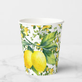 Gobelets En Papier Tasse en papier citron (Verso)