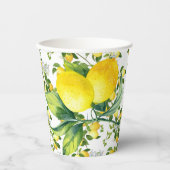 Gobelets En Papier Tasse en papier citron (Recto)