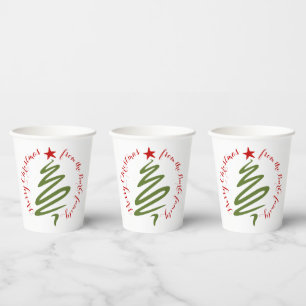 Gobelets En Papier Tasse en papier de Noël
