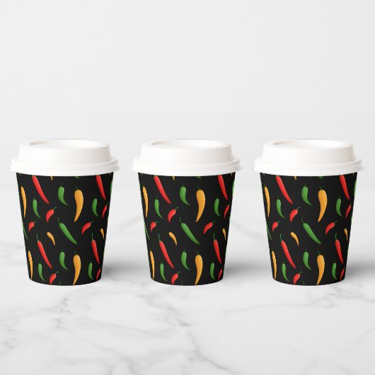Gobelets En Papier Tasse en papier de poivrons piment épicé (Multi)