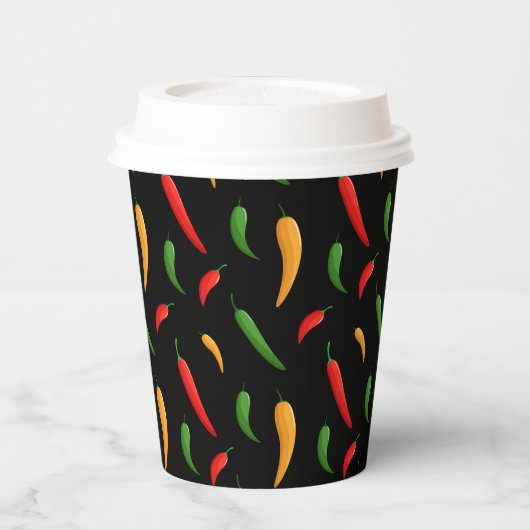 Gobelets En Papier Tasse en papier de poivrons piment épicé (Gauche)