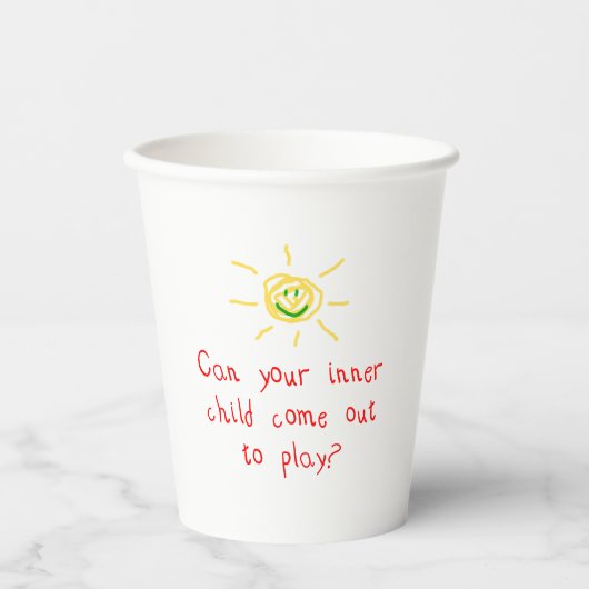 Gobelets En Papier Tasse en papier Enfant Intérieur (Recto)