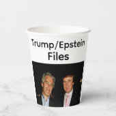 Gobelets En Papier Tasse En Papier Fichiers Trump/Epstein (Verso)
