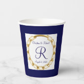 Gobelets En Papier Tasse en papier monogramme (Recto)