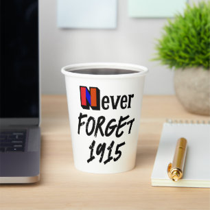 Gobelets En Papier Tasse en papier Ne jamais oublier 1915