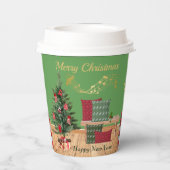 Gobelets En Papier Tasse en papier Noël Banc Cosy (Verso)