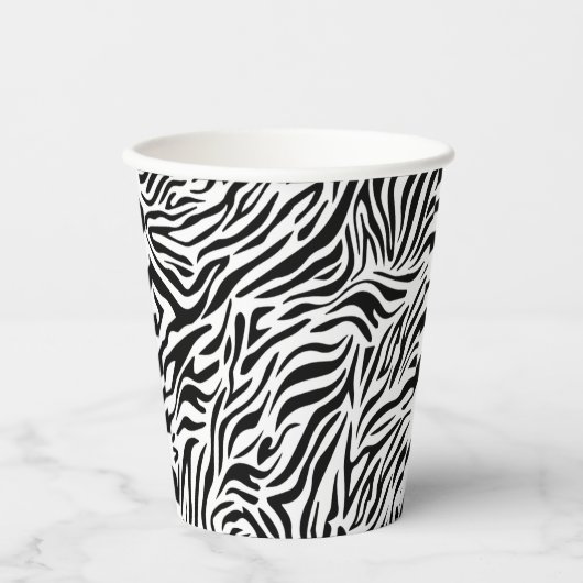 Gobelets En Papier Tasse en papier Poster de animal Zebra (Recto)