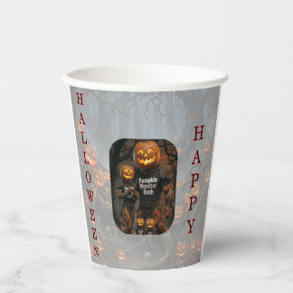 Gobelets En Papier Tasse en papier pour la fête monstrueuse de citrou