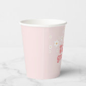 Gobelets En Papier Tasse en papier rétro deux groovy daisy boho pour (Droite)
