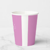Gobelets En Papier Tasse en papier rose (Gauche)