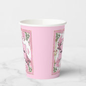 Gobelets En Papier Tasse en papier rose scrapbooking (Gauche)