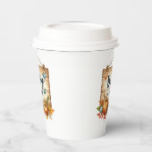 Gobelets En Papier Tasse en papier Rustique Autumn Baby showers tasse (Gauche)