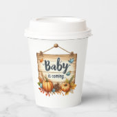 Gobelets En Papier Tasse en papier Rustique Autumn Baby showers tasse (Recto)