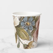 Gobelets En Papier Tasse florale (Verso)