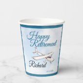 Gobelets En Papier Tasse papier de la partie de retraite avec concept (Verso)