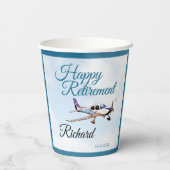 Gobelets En Papier Tasse papier de partie de retraite avec conception (Verso)