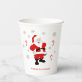 Gobelets En Papier Tasse père Noël Cheer Paper (Recto)