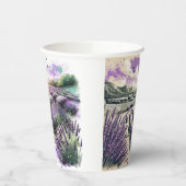 Gobelets En Papier Tasse Sérénité Fleur de Lavande (Gauche)