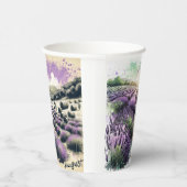 Gobelets En Papier Tasse Sérénité Fleur de Lavande (Droite)