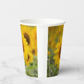 Gobelets En Papier Tasses à boire personnalisées en papier tournesol (Droite)
