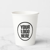 Gobelets En Papier Tasses à café en papier personnalisées pour votre  (Verso)