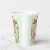 Gobelets En Papier Tasses à papier COSY QUILT - Vert (Droite)