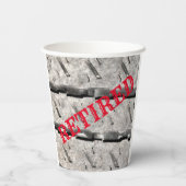 Gobelets En Papier Tasses à papier de la partie de la retraite La Per (Verso)