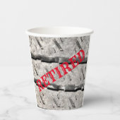 Gobelets En Papier Tasses à papier de la partie de la retraite La Per (Recto)