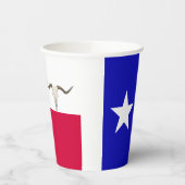 Gobelets En Papier Tasses à papier du drapeau du Texas (Gauche)