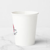 Gobelets En Papier Tasses à papier père Noël Skiing (Gauche)