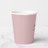 Gobelets En Papier Tasses de café jetables Gradient Rose (Droite)