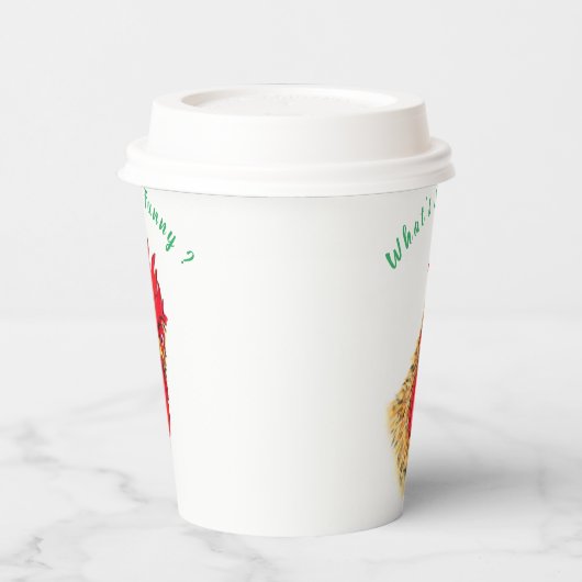 Gobelets En Papier Tasses de papier amusantes surprises Rooster - Tex (Gauche)