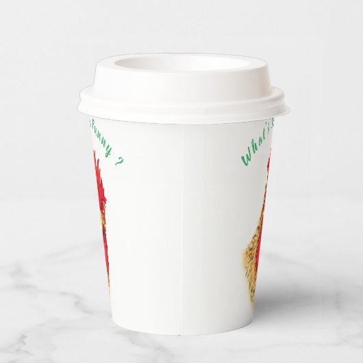 Gobelets En Papier Tasses de papier amusantes surprises Rooster - Tex (Droite)