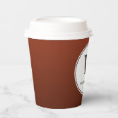 Gobelets En Papier Tasses de papier café d'affaires Brown (Recto)