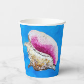 Gobelets En Papier Tasses de papier conch Shell (Verso)