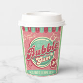 Gobelets En Papier Tasses de papier de gomme à bulles (Verso)