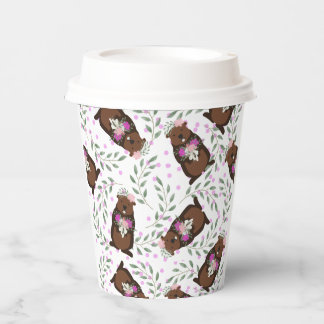 Gobelets En Papier Tasses de papier de jour de marmotte