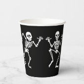 Gobelets En Papier Tasses de papier Halloween squelettes (Verso)